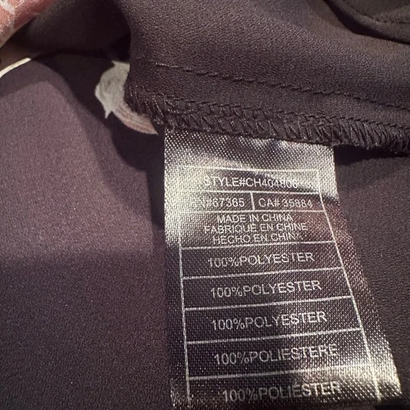 Women's Cupcakes & Cashmere Black Blouse with Pink Floral Cold Shoulder Design - Picture 11 of 11